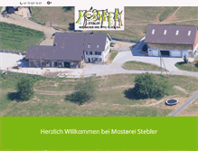 Tablet Screenshot of mosterei-stebler.ch
